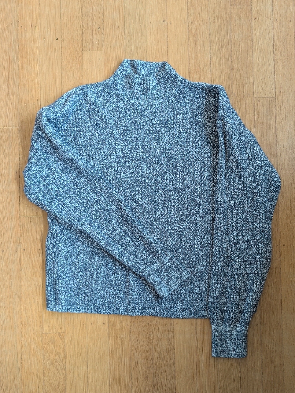 Old Navy Gray Marled Mock Turtleneck Sweater